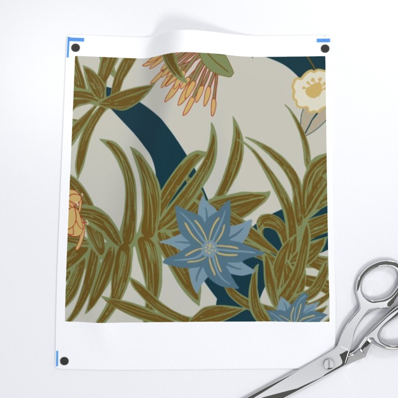 Exotic Peacock Floral Cockatiel Tropical Botanical Tree Maximalist Large Scale Birds Custom Removable Wallpaper by Spoonflower Peel & Stick Wallpaper 2FT Wide